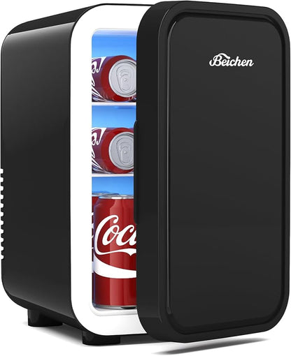 Mini Fridge, 6 Liter / 8 Can Small Fridge by BEICHEN