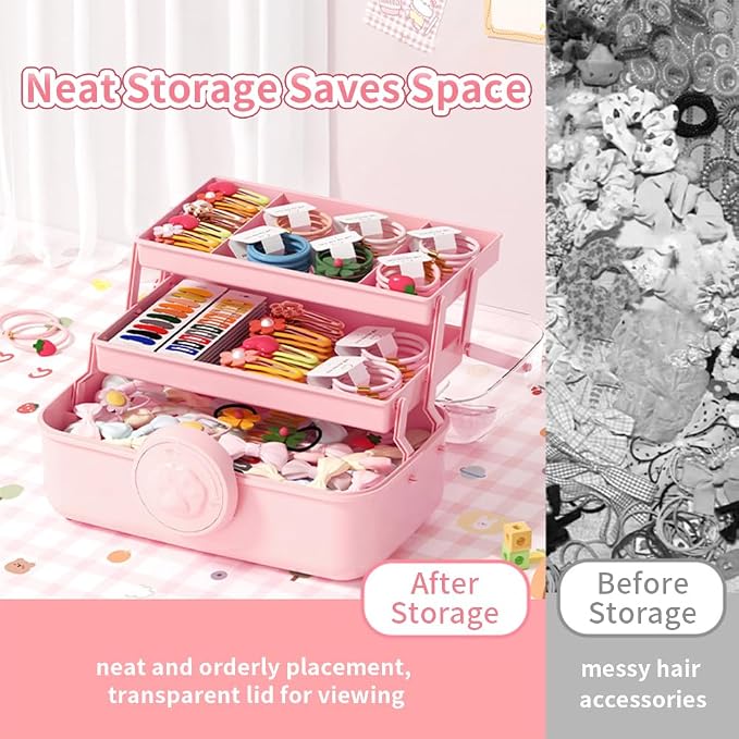 Bow Knot Hair Accessories Organizer Box - Image 5