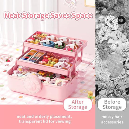 Bow Knot Hair Accessories Organizer Box - Image 4
