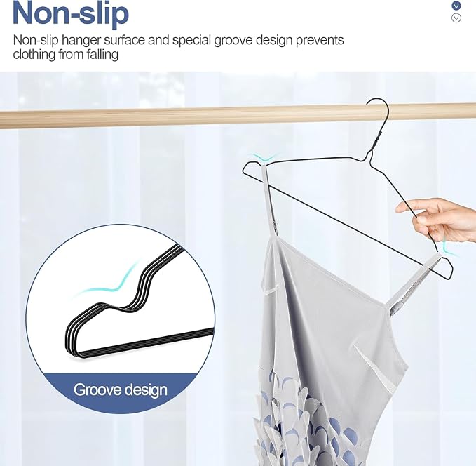 SPECILITE Wire Hangers 100 Pack, Metal Wire Clothes Hanger Bulk - Image 4