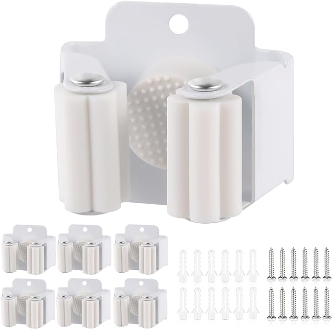 Verdenu 6 Pack Broom Holder Wall Mount, Mop and Broom Holder Wall Mount by Verdenu