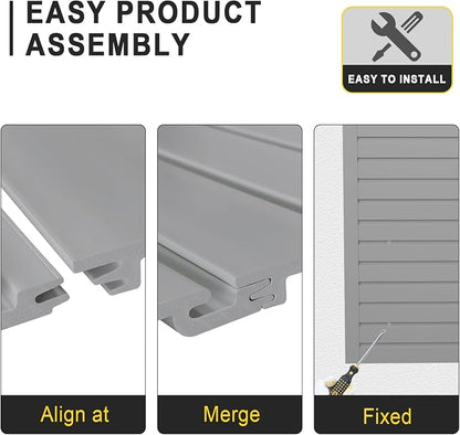 4'H x 4'W PVC Slatwall Panels Garage Wall Storage System - Image 6