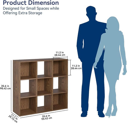 Whitmor 9 Cube Storage Organizer, Open Storage Display Bookshelf, Storage - Image 2