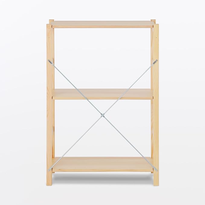 無印良品 MUJI 61182407 Pine Wood Shelf Unit, : 22.8 x 10.2 x 32.7 inches (58 x 2 - Image 5