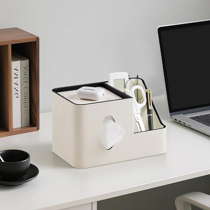 PU Leather Square Tissue Box Cover - Image 7