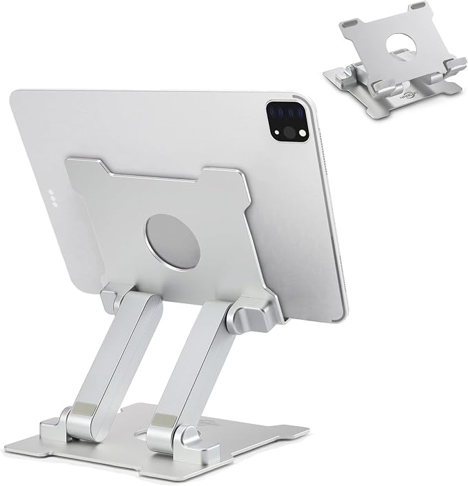 KABCON Quality Tablet Stand, Adjustable Foldable Eye-Level Aluminum Solid Up to by KABCON