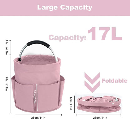 Cleaning Caddy with Handle, Cleaning Products Organiser, 17L Foldable Storage - Image 2