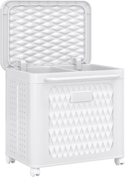 WESAPPINC 55L Collapsible Large Laundry Hamper, Plastic Laundry Basket by WESAPPINC