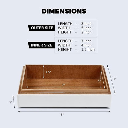 Handicrafts Home Black and White Decorative Storage Box - Image 2