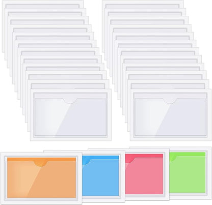 Chinco 30 Pcs Self Adhesive Pockets, Bin Labels by Chinco