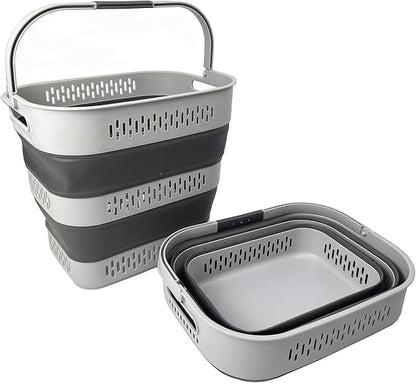 SAMMART 40L Collapsible Plastic Laundry Basket - Image 2