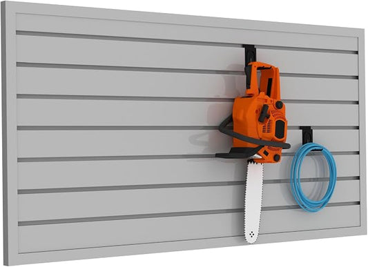 Slatwall Panel Garage Organizer PVC Slatwall Heavy Duty Wall Mounted Rack by BRITINE