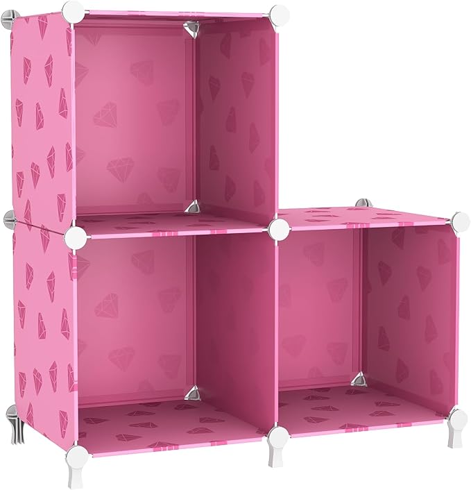 UNKU Cube Storage Organizer, 3 Cube Closet Organizer Storage Shelves, DIY by UNKU