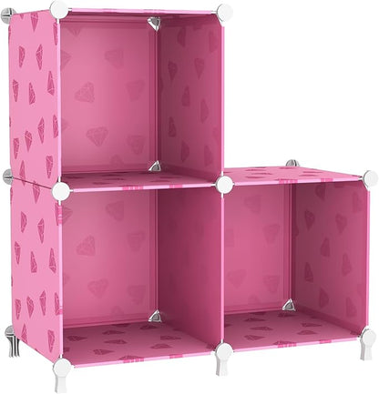 UNKU Cube Storage Organizer, 3 Cube Closet Organizer Storage Shelves, DIY by UNKU