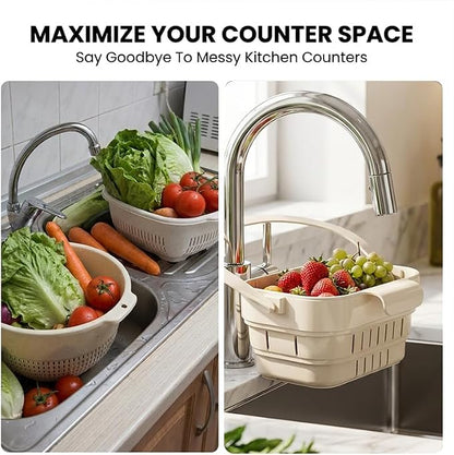 Foldable Kitchen Sink Strainer, Hanging Sink Drain Basket - Image 8