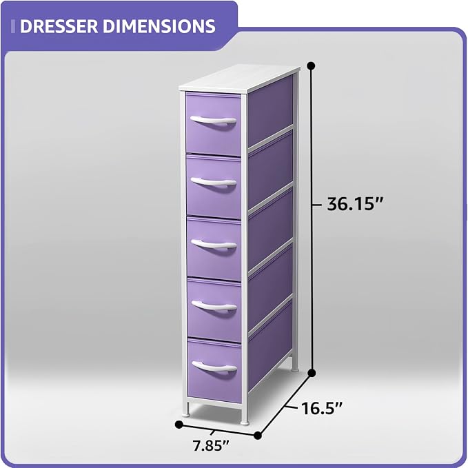 Sorbus Kids Dresser with 5 Drawers - Image 3