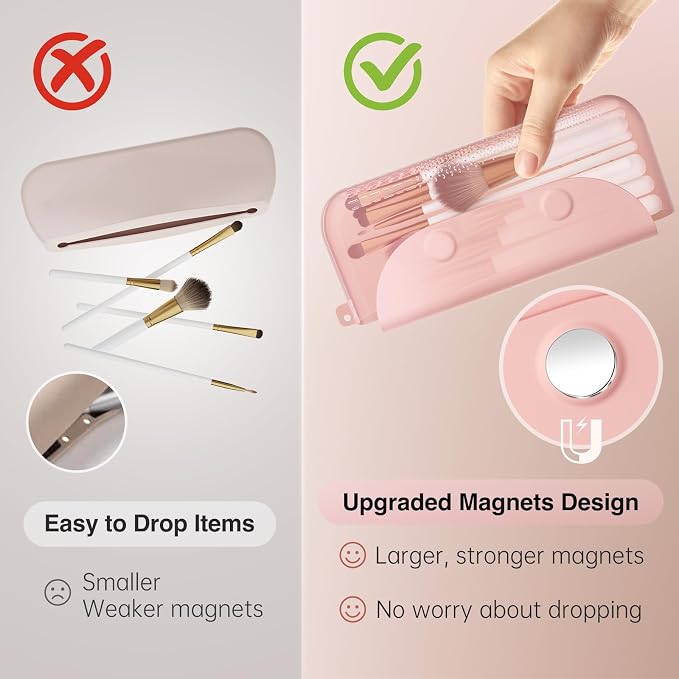 Silicone Makeup Brush Holder Large Travel Makeup Brush Case Original Design - Image 4