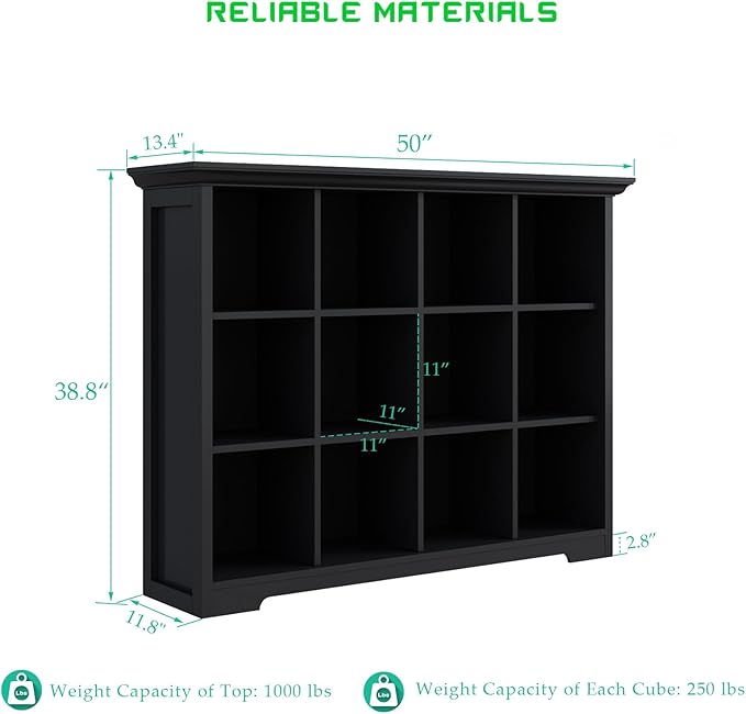 Cube Storage Bookcase with Base - Image 3