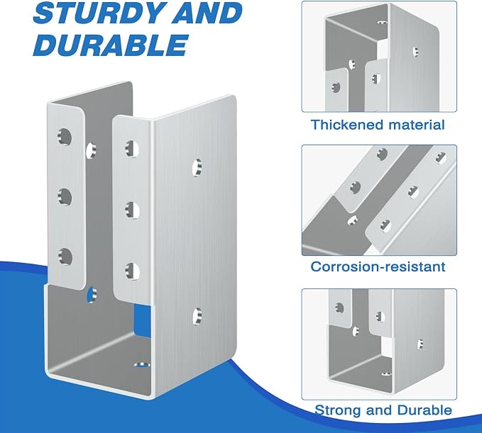 Gawicpy Concealed Stainless Steel Joist Hangers, Outdoor Trim Concealed Flanges - Image 4