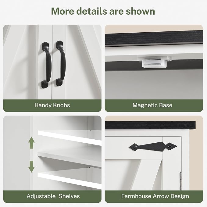 TEENFON Tall Pantry Cabinet, Kitchen Cabinet - Image 6