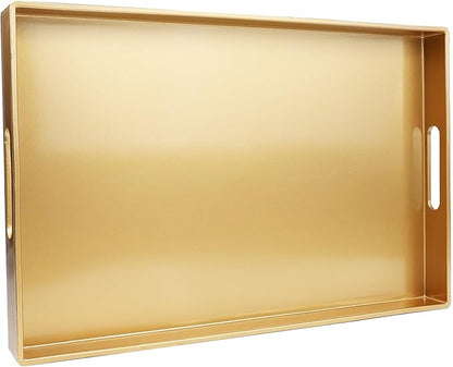 Spsyrine Gold Decorative Serving Tray by Spsyrine
