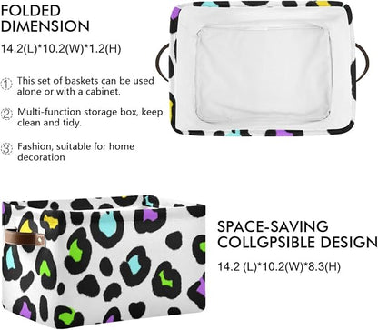 ZAZYXTJ Leopard PrintStorage Basket - Image 2