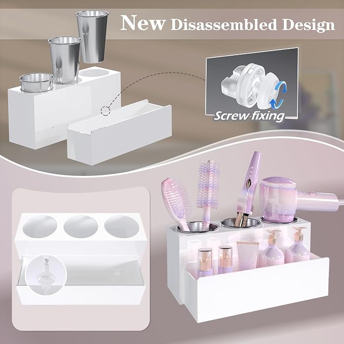 Hair Tool Organizer, Acrylic Hot Hair Styling Tool Organizer - Image 6