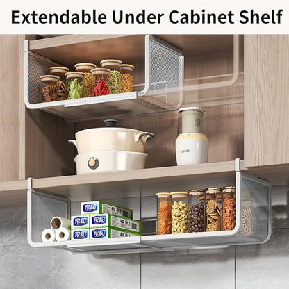 Expandable Under Shelf Basket Organizer, Under Shelf Storage, Hanging Baskets - Image 8