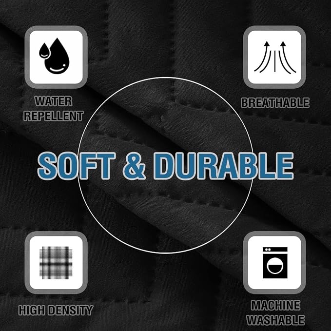 H.VERSAILTEX Armrest Covers for Sofa Water Resistant Couch Arm Covers Remote - Image 7