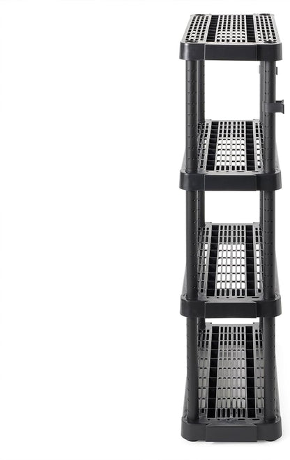 Gracious Living 4 Shelf Adjustable Height Medium Duty Storage Unit 14 x 32 x - Image 8