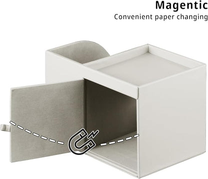 PU Leather Tissue Box Cover Square, Tissue Box Holder Organizer - Image 4