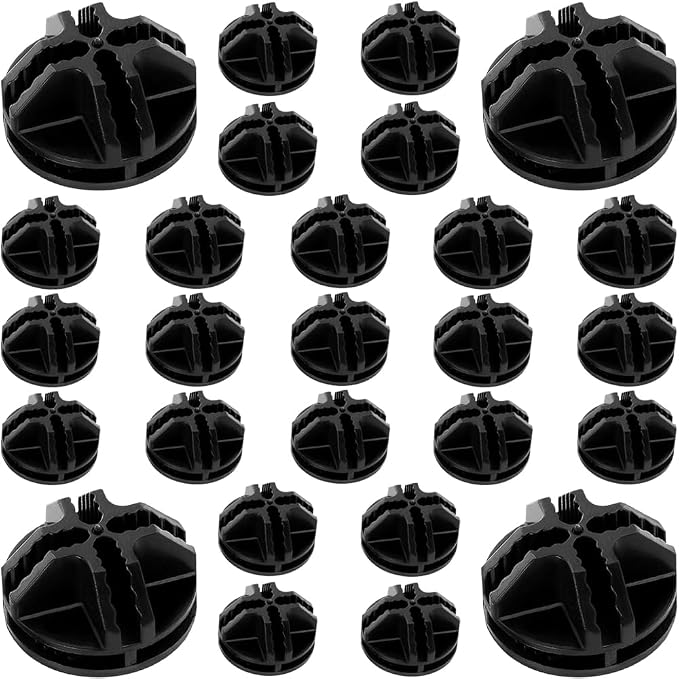 30Pcs Wire Cube Connectors, Wire Grid Cube Organizer Connector Plastic Storage by Wvapzwr