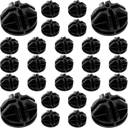 30Pcs Wire Cube Connectors, Wire Grid Cube Organizer Connector Plastic Storage by Wvapzwr