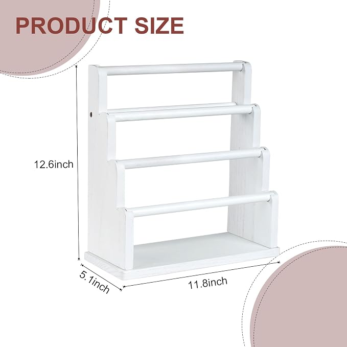 Emfogo Bracelet Holder, 4 Tier Bracelet Organizer Storage - Image 7
