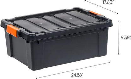 48Qt/12 Gal. Heavy Duty Plastic Storage Bin - Image 2