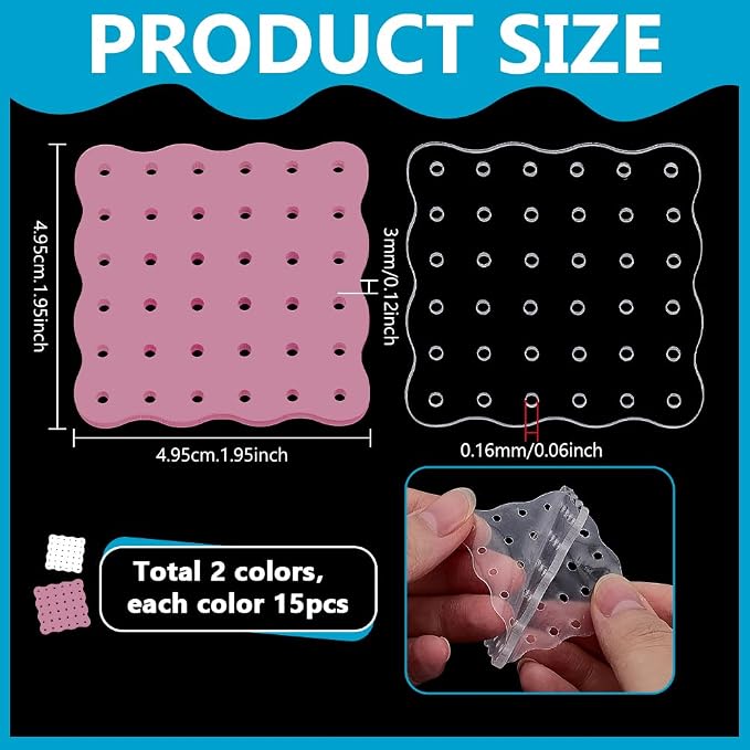 PH PandaHall 30pcs Acrylic Earring Display Cards - Image 2