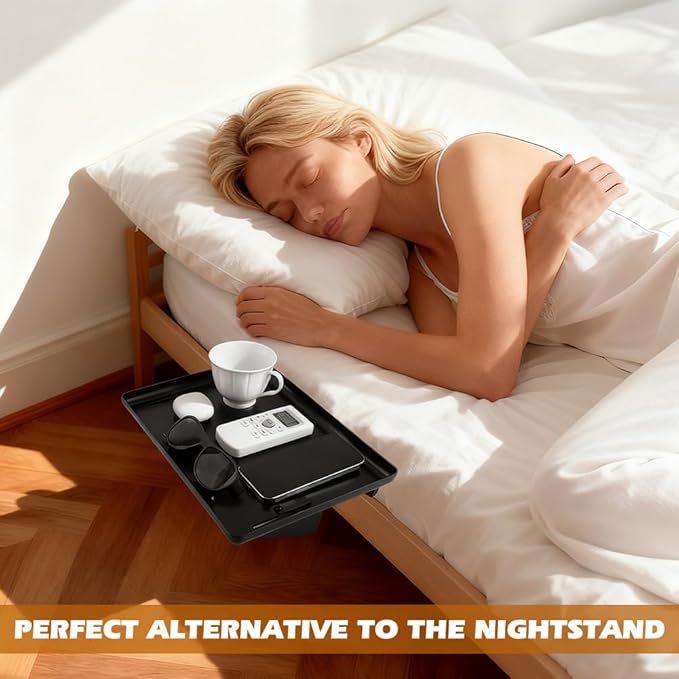 Bedside Shelf for Dorm Bunk Bed, Clip Nightstand Shelf Floating Bed Side Table - Image 5