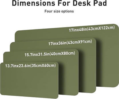 Aothia Leather Desk Pad Protector, Mouse Pad, Office Desk Mat, Non-Slip PU - Image 7
