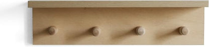 Entrance Coat Rack ，Coat Hooks, Wall-Mounted Wooden Hook Rack, Wall-Mounted - Image 3