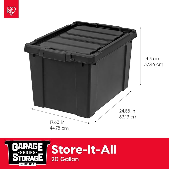 IRIS USA 20 Gallon Lockable Storage Bins - Image 2