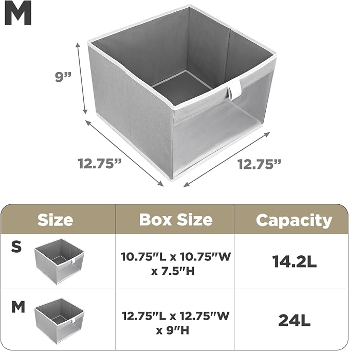 Linen Closet Organizers and Storage, Closet Storage Bins Basket Organizer - Image 6