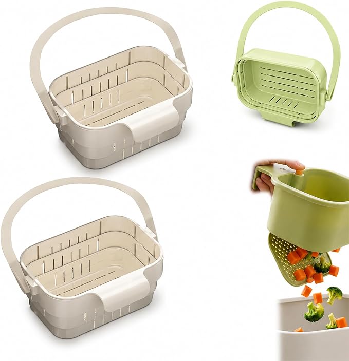 Foldable Hanging Kitchen Sink Drain Basket, 2027 New Faucet Hanging Strainer by Unknown