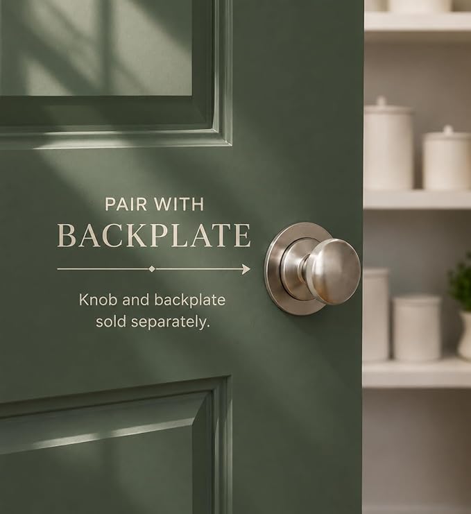 trust4care 4-Pack Large Brushed Satin Nickel Bi-fold Closet Door Knobs - Image 6