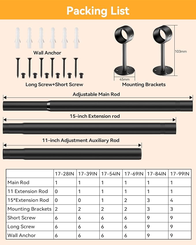 Supforce Ceiling Mounted Closet Rods - Image 9