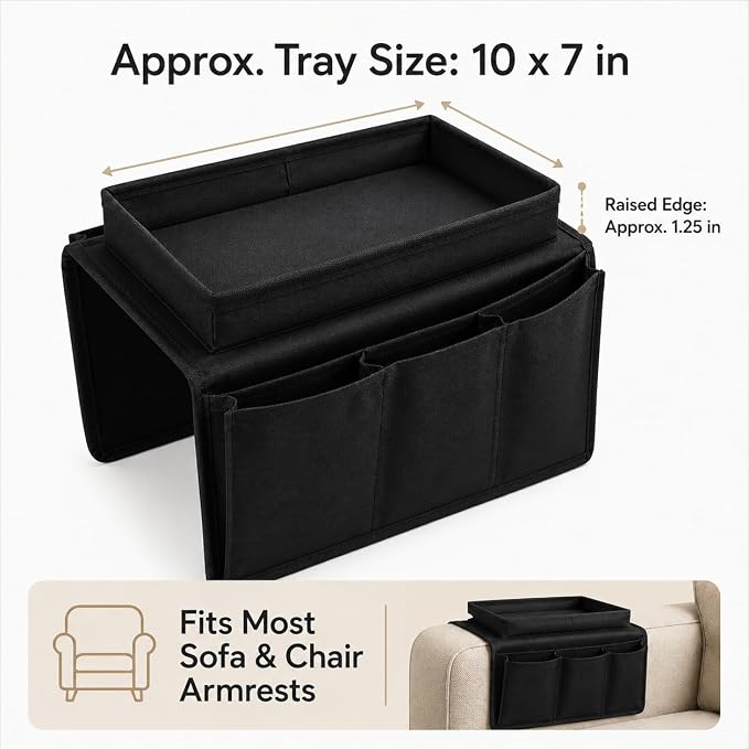 Dependable Industries inc. Essentials Sofa Armrest Organizer - Image 4