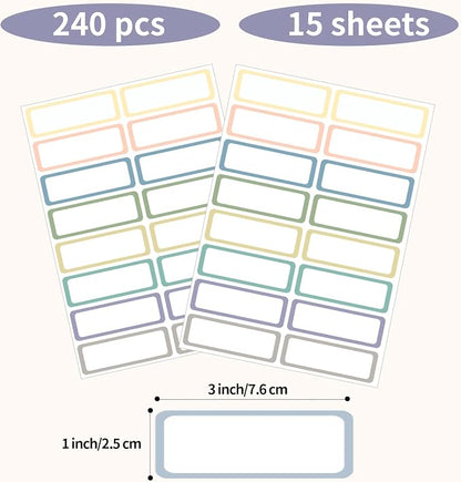 STARLIBOO Removable Labels, Removable Colored Labels Stickers, Self-Adhesive - Image 5