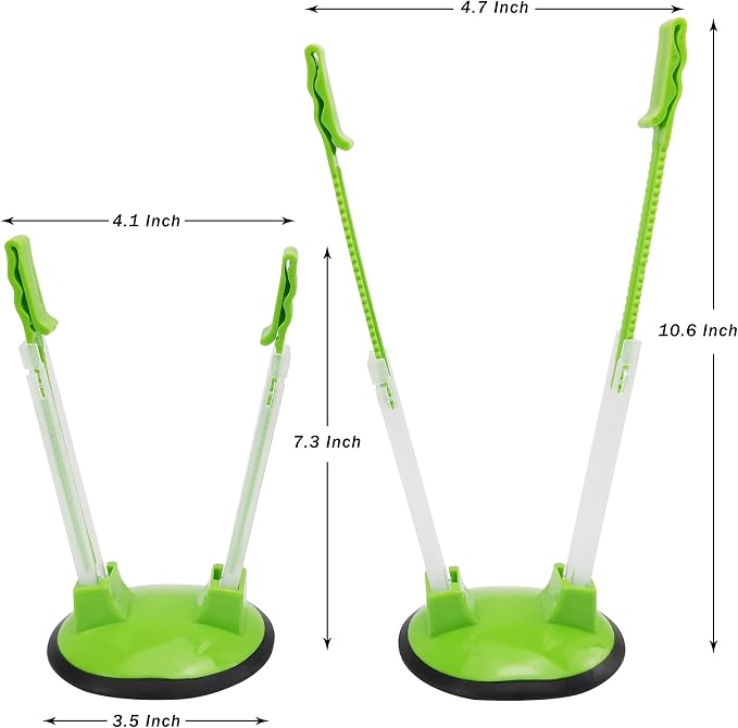 Ruibo Baggy Rack Holder For Food Prep/Ziplock Bag, Meal Planning/Plastic - Image 2