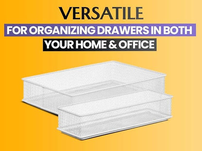 YBM HOME Silver Mesh Drawer Organizer and Storage - Image 5