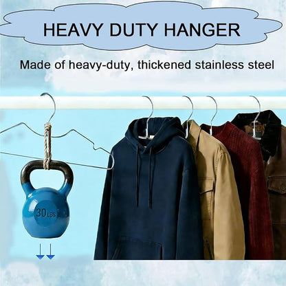 King Mills Short Neck Hangers for Clothes, 20in Heavy Duty Stainless Steel - Image 6