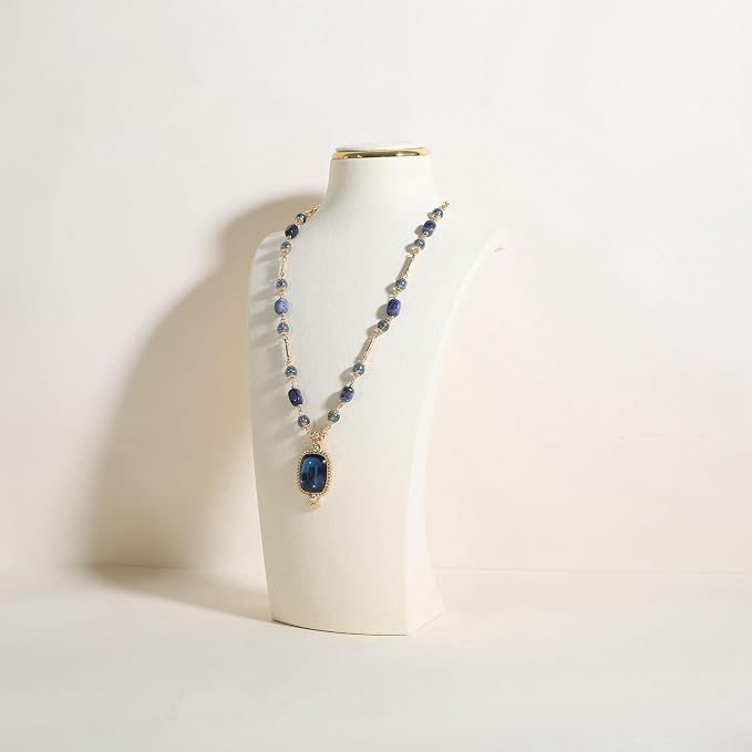 velvet necklace display stand, necklace display holder by CHISTORJewelrydisplaystands